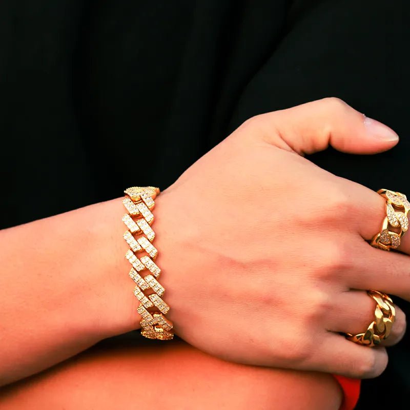 Iced out Braclet + Chain | With Free Delivery - My Store