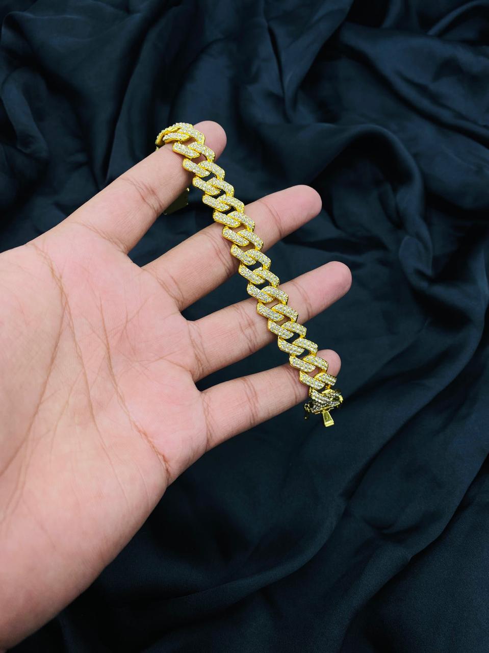 Iced out Braclet + Chain | With Free Delivery - My Store