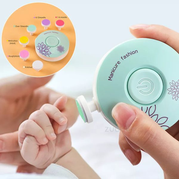 Baby Electric Nail Trimmer 6-in-1 – Baby Manicure & Pedicure Grinder