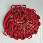 Elastic Flexible Cloth Hanging Rope With 12 Metals Clips With Free Home Delivery - My Store