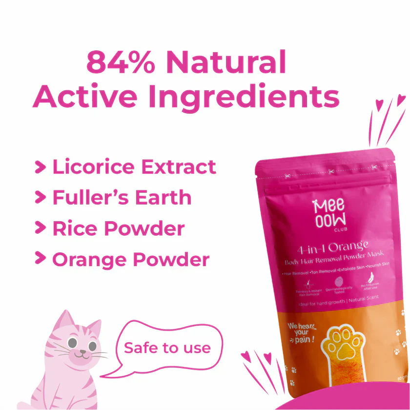 4-in-1 Turmeric Bikini Hair Removal Wax Powder Mask | Free Delivery