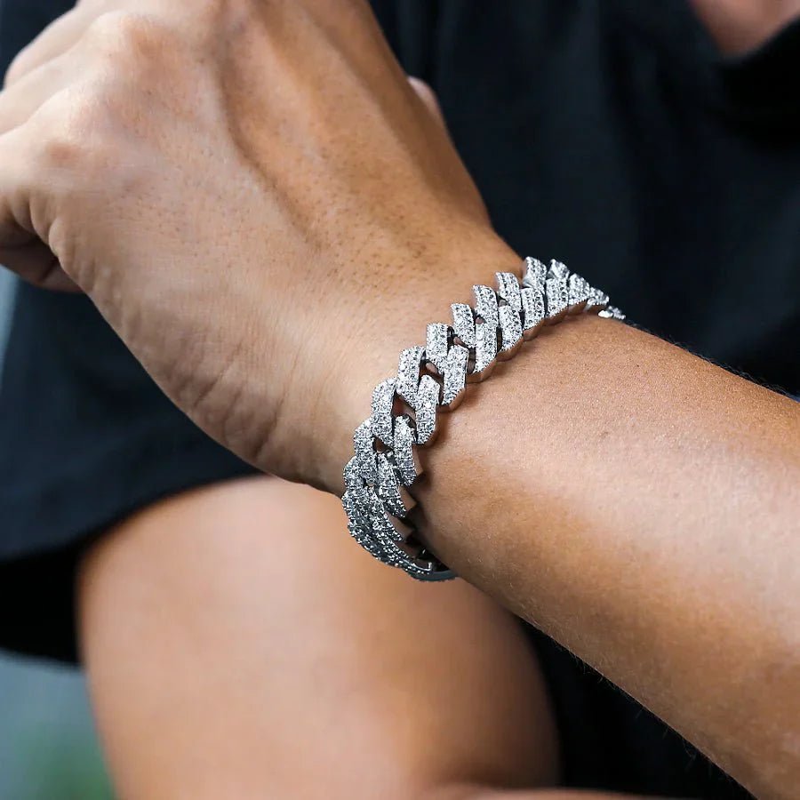 Iced out Braclet + Chain | With Free Delivery - My Store